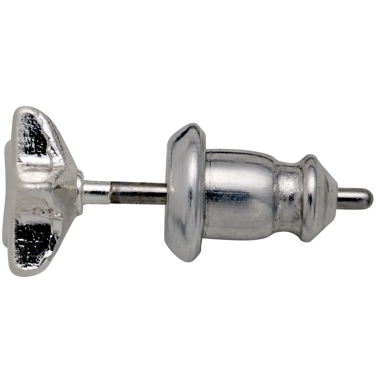 AVA Mini Star Stud Earrings in Silver - 6053 - Image 4