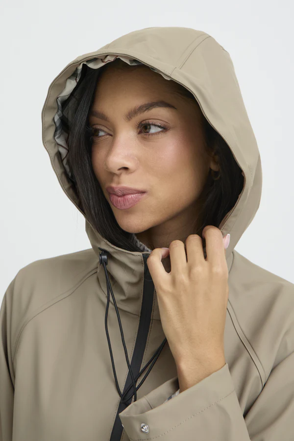 AVAN 6 Long Raincoat in Vetiver - Image 7