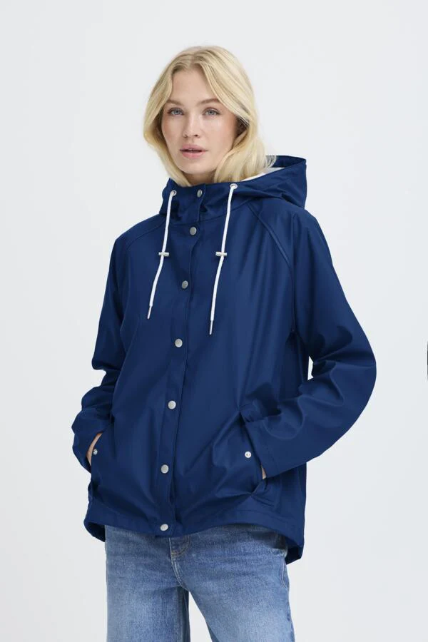 AVAN 9 Short Raincoat in Bright Blue - Image 7