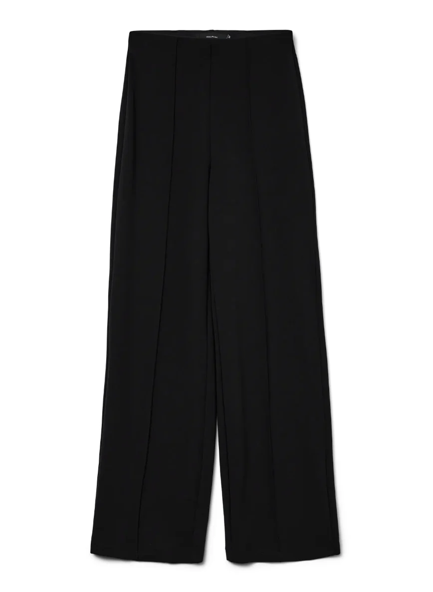 BECKY Pull On Trousers in Black - Image 7