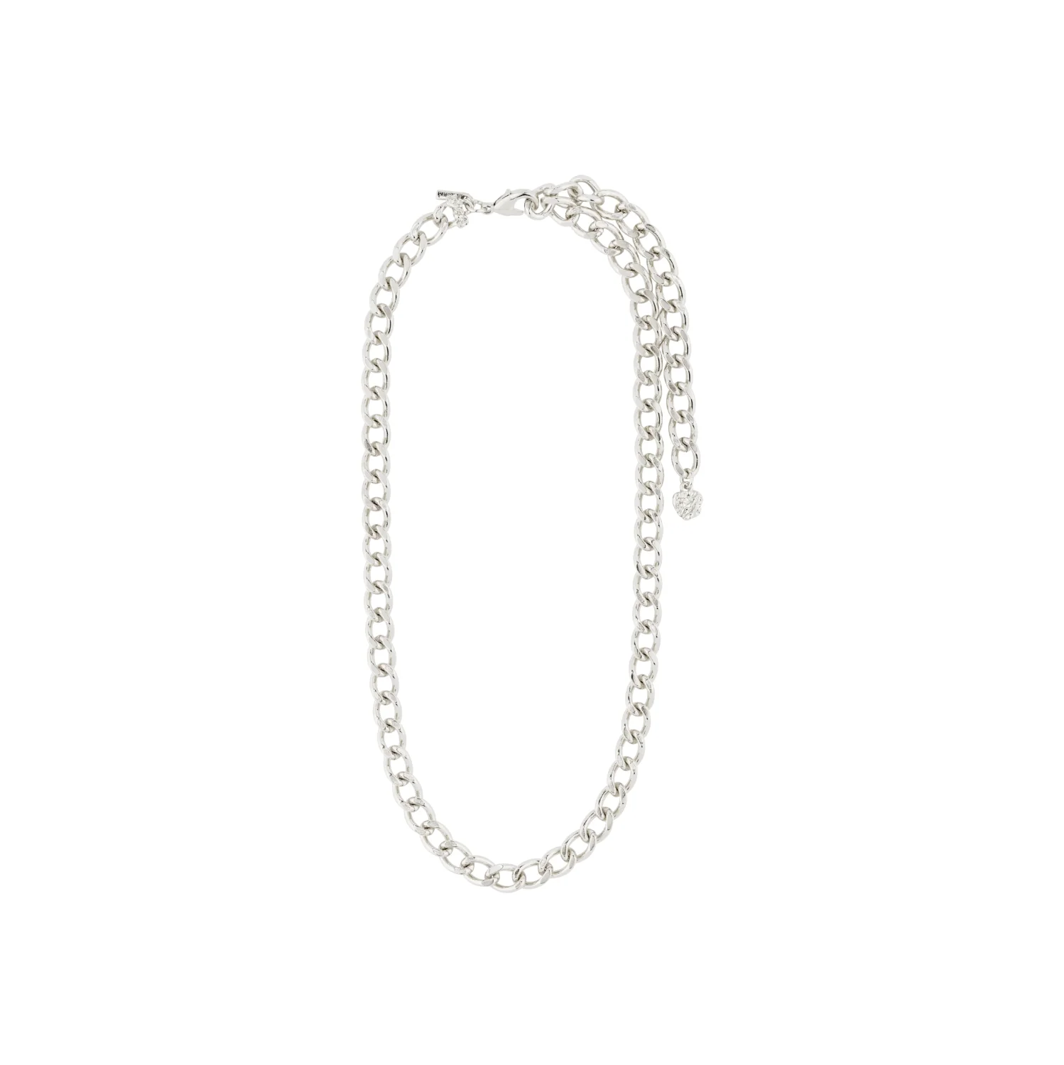CHARM curb necklace silver-plated - 6041 - Image 4