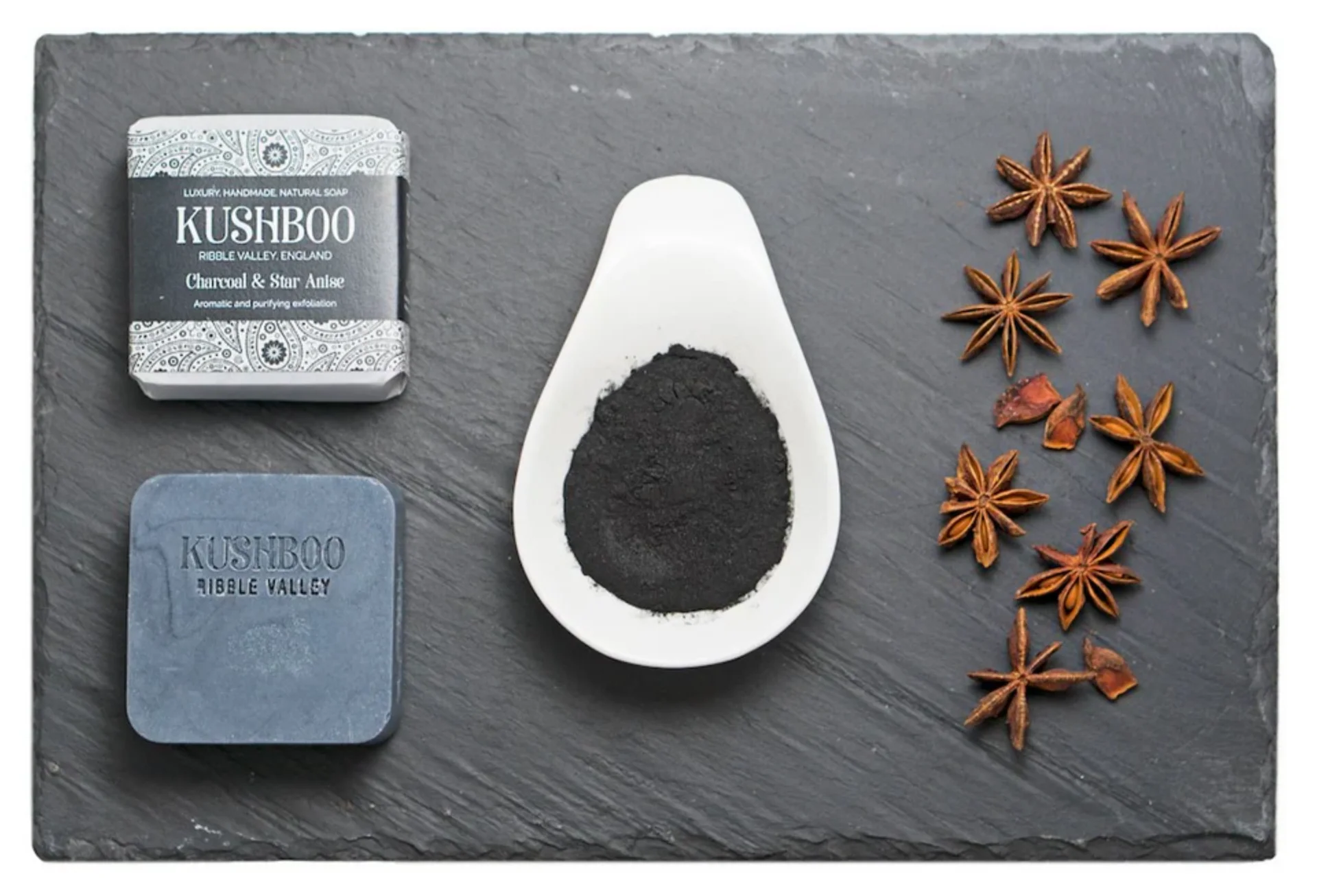 Kushboo Soap - Charcoal & Star Anise Soap Bar - Image 3