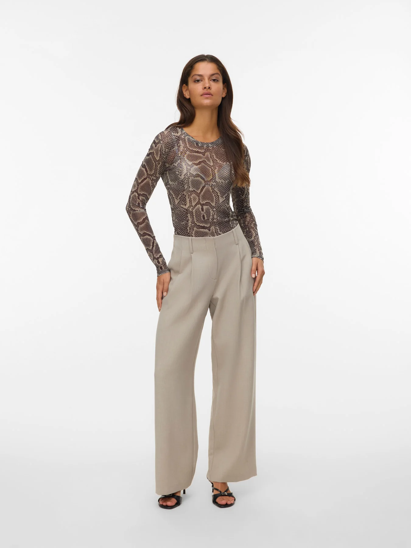 LOVA Mesh Top in Snake Print - Image 4