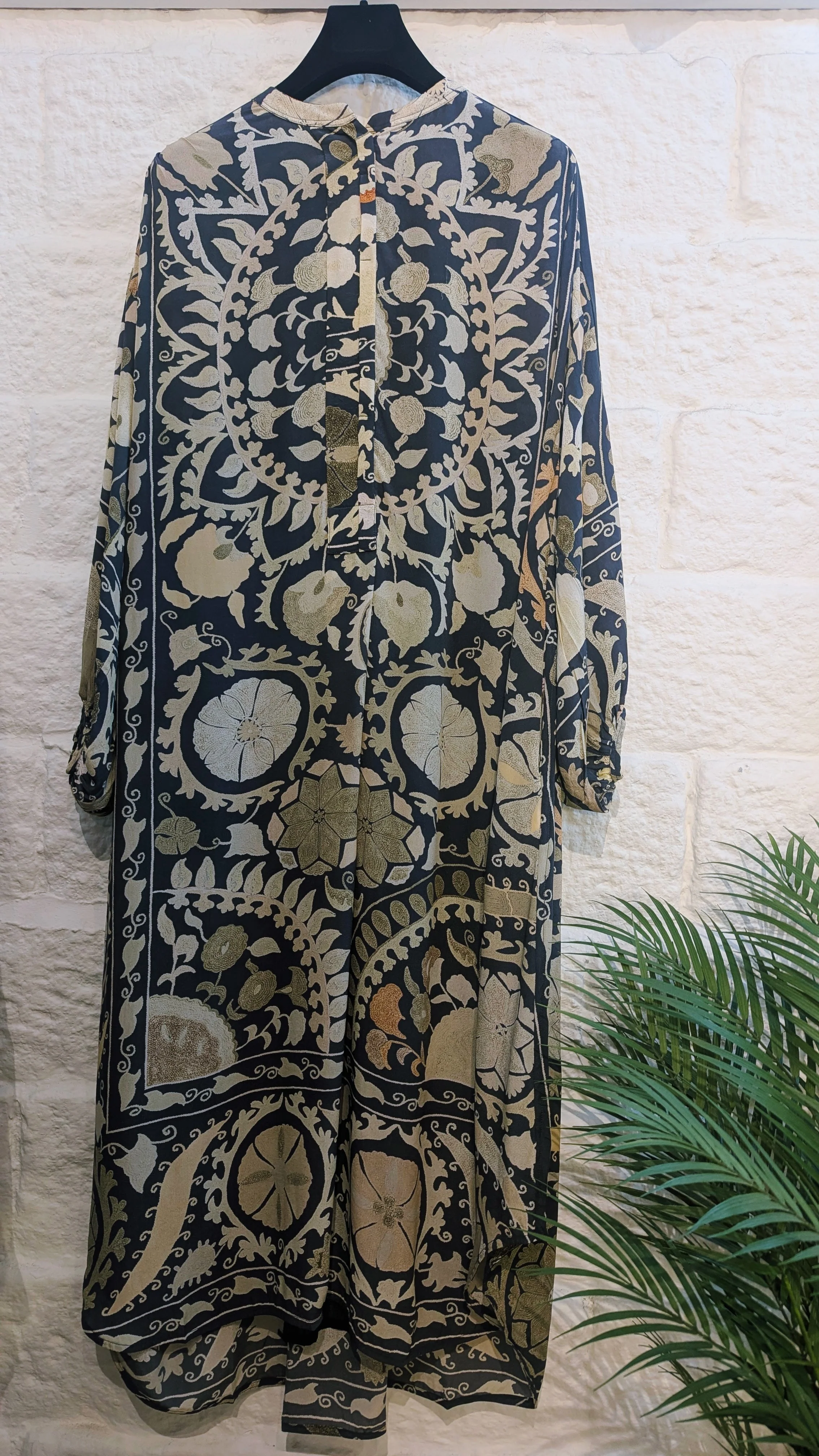 One Hundred Stars Darcy Dress in Charcoal Susani Print - DRDSUSCHA - Image 3