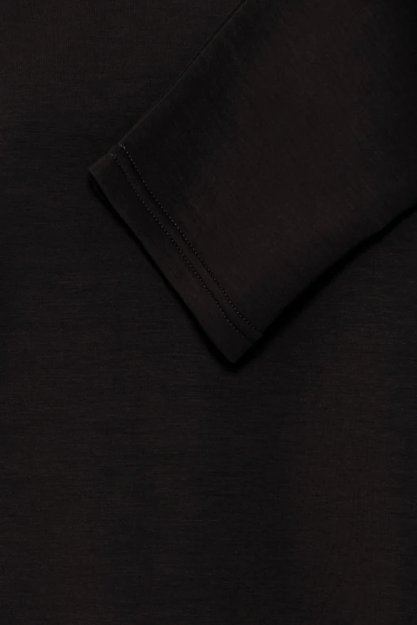 BANA T01 Long Sleeve Round Neck Soft Touch Sweatshirt in Black - Image 8