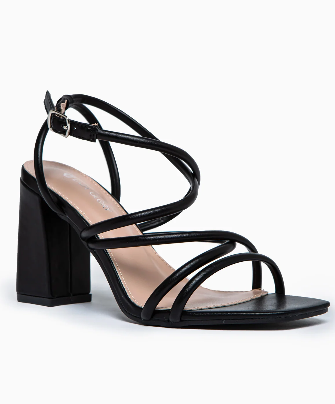 Terrie Block Heel Strappy Sandal in Black - Image 3