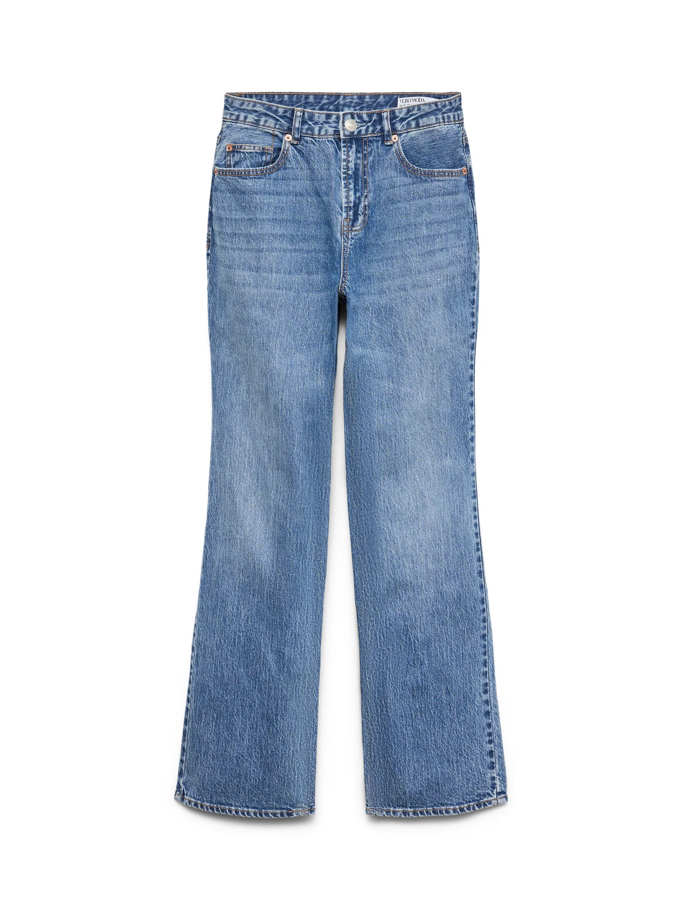 TESSA High Rise Straight Leg Jeans in Classic Mid Blue Denim - Image 4