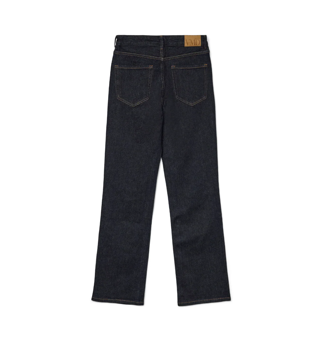 TESSA High Rise Straight Leg Jeans in Dark Blue Denim - Image 3