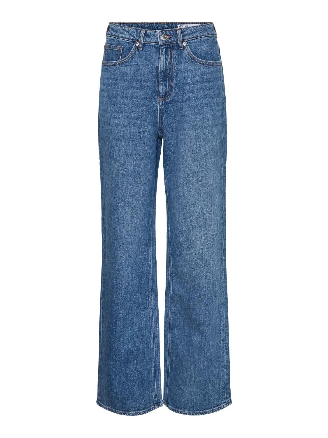 TESSA High Rise Wide Leg Jeans in Classic Mid Blue Denim - Image 6