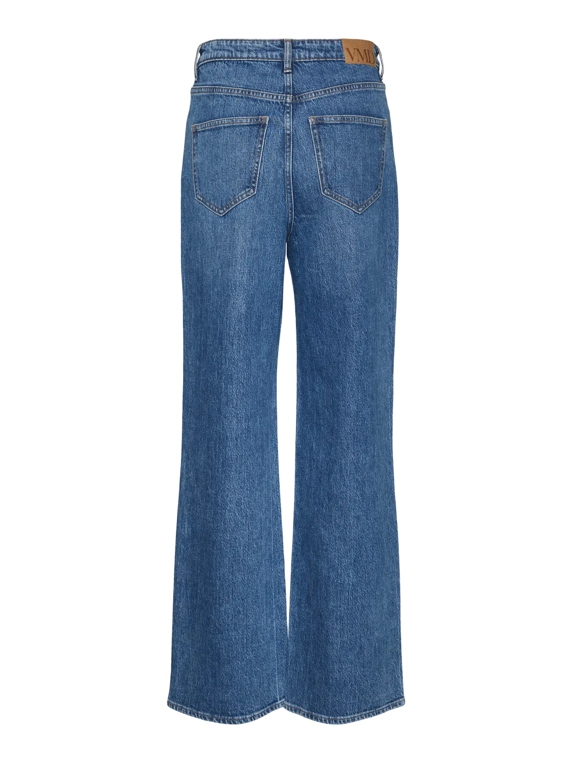 TESSA High Rise Wide Leg Jeans in Classic Mid Blue Denim - Image 7